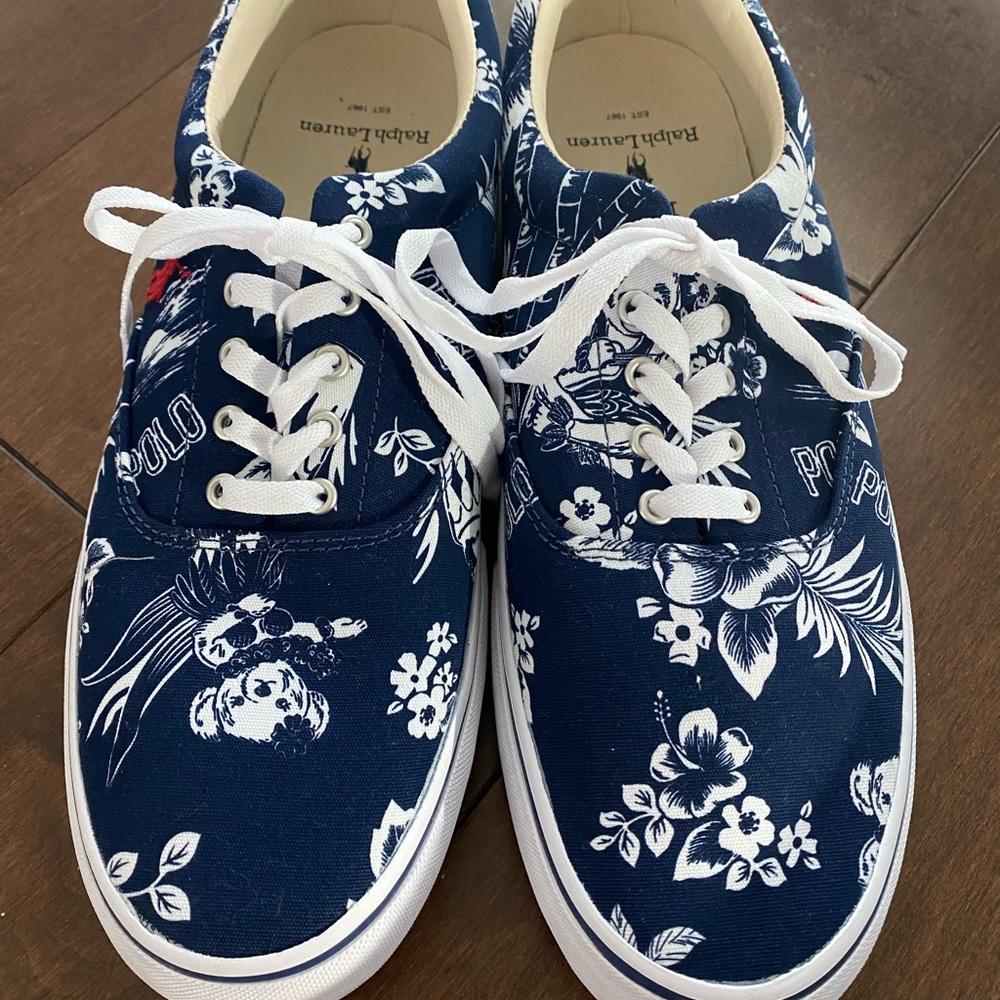Polo Ralph Lauren Faxon Bear Print Sneakers